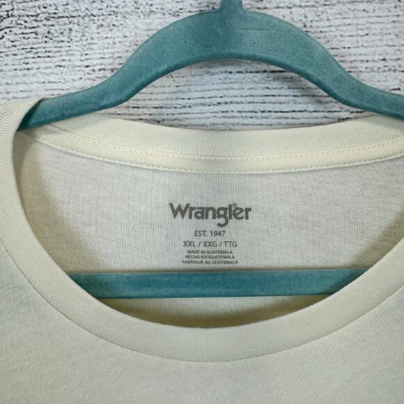 Wrangler Retro Plus Size Cream Western Rodeo Short Sleeve Graphic Tee Size XXL - Picture 4 of 6